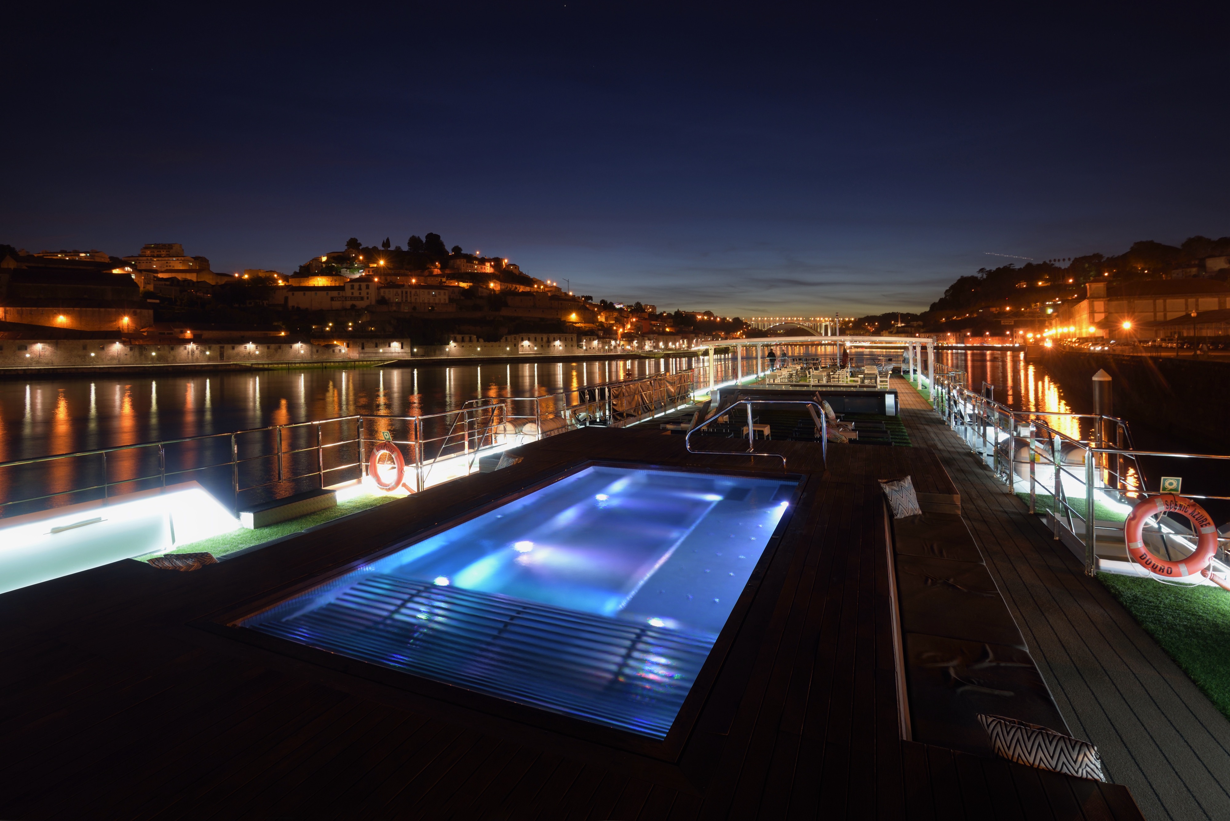 Scenic River Cruises, Scenic Azure Vitality Pool, Night